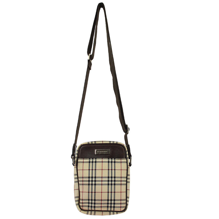 BURBERRY Check Shoulder Bag 161278