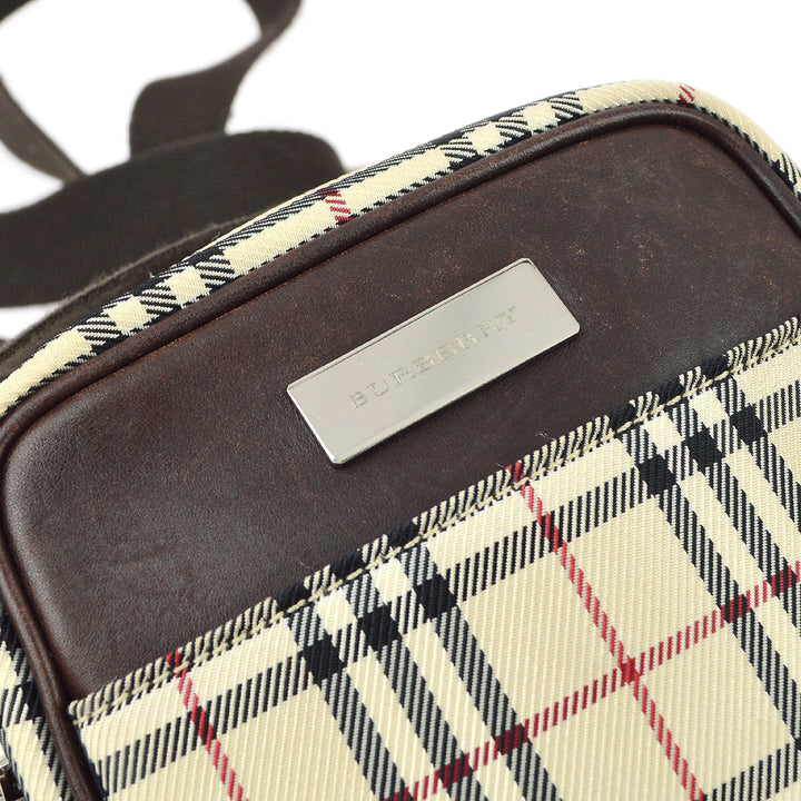 BURBERRY Check Shoulder Bag 161278