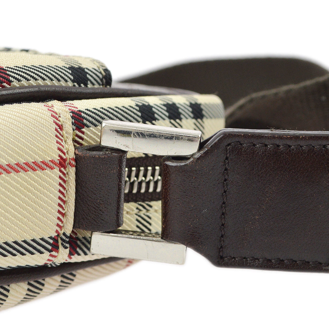 BURBERRY Check Shoulder Bag 161278