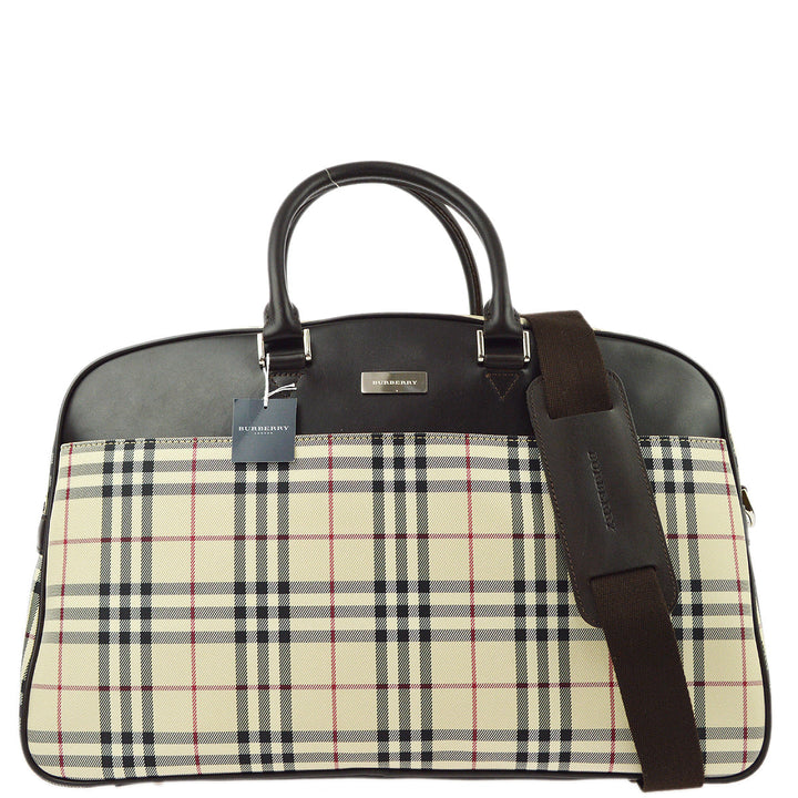 BURBERRY Check 2way Shoulder Handbag 161286