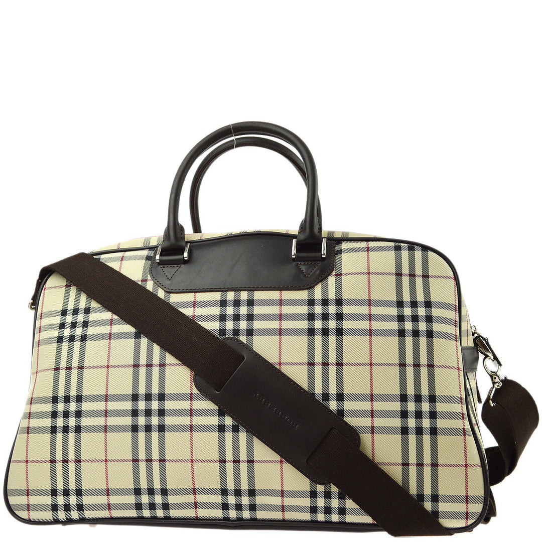 BURBERRY Check 2way Shoulder Handbag 161286