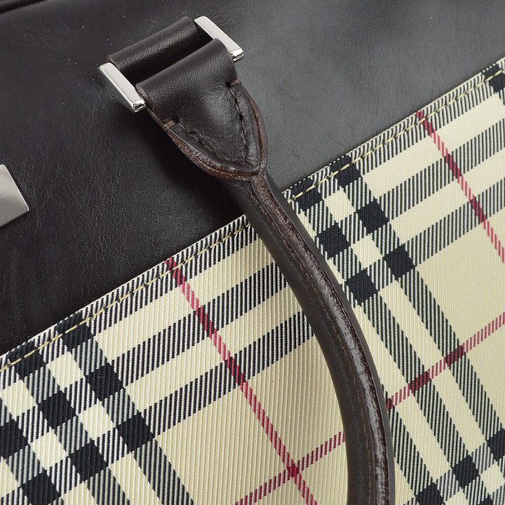 BURBERRY Check 2way Shoulder Handbag 161286