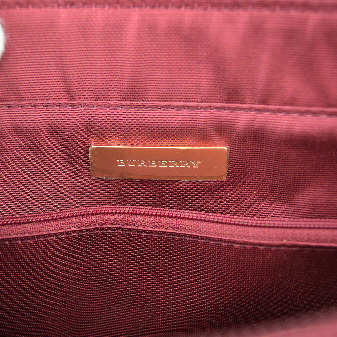 BURBERRY Check Tote Handbag KK30816