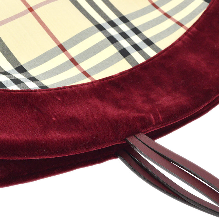 BURBERRY Check Tote Handbag KK30795