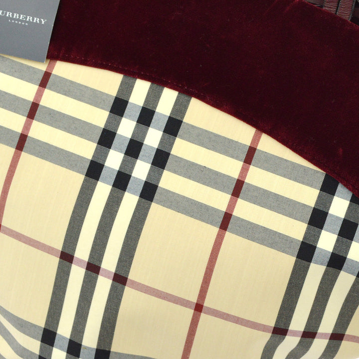 BURBERRY Check Tote Handbag KK30795
