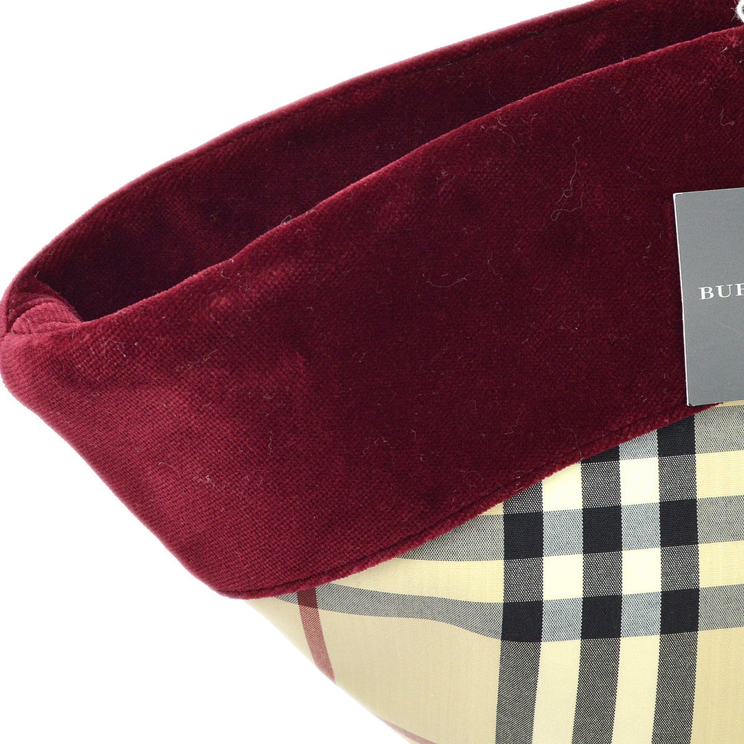 BURBERRY Check Tote Handbag KK30795