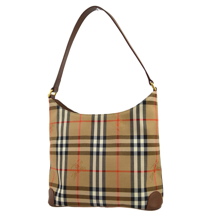 BURBERRYs Beige House Check Shoulder Bag 172305