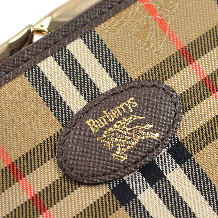 BURBERRYs Brown House Check Wallet Purse 191450