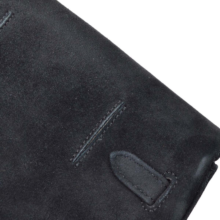 Premium Handmade Hermes * 1991 Black Doblis Banana Kelly Clutch Handbag 192060