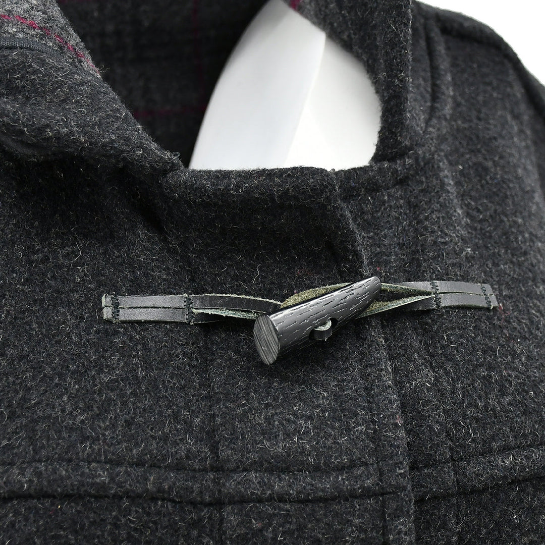 BURBERRYs Hooded Duffle Coat Dark Gray #L 172551
