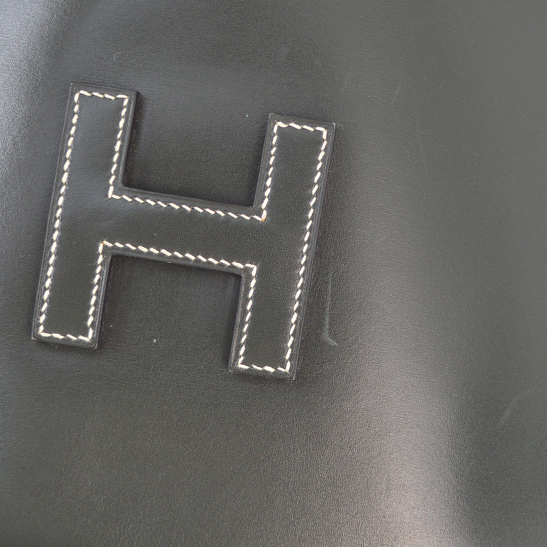 Top quality Hermes Green Box Calf Jige Clutch Bag 192478