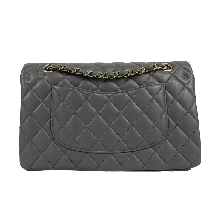 Chanel - NEW 22A Classic Medium Double New Dark Grey CC Shoulder Bag