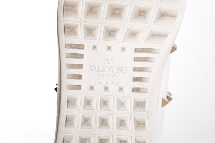 Valentino White Rockstud  Sneakers SZ 42