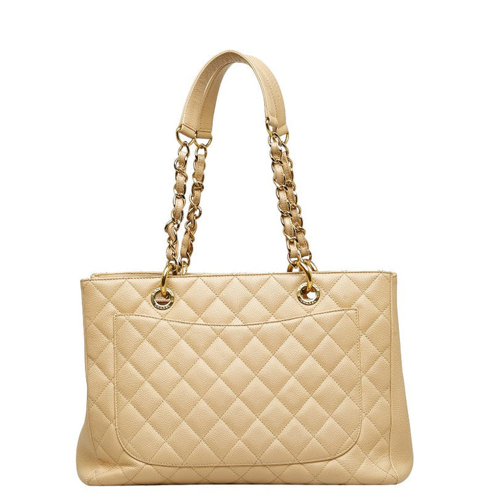 Top Quality Chanel Matrases Gold  Chain houlder Bag A50995 Beige Caviar S  CHANEL