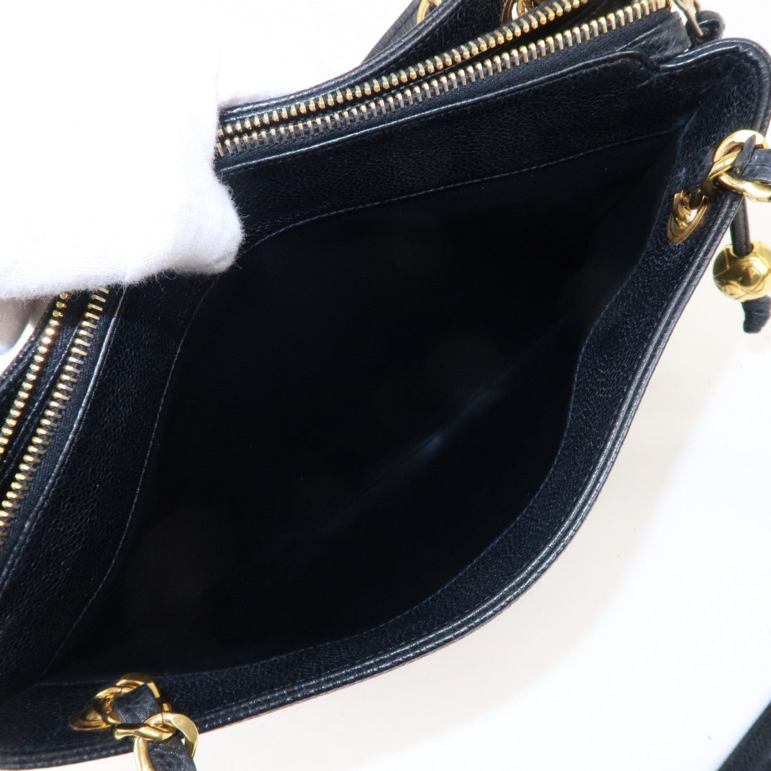 Top Quality Chanel Caviar Skin Coco Mark Chain Tote Bag Shoulder Bag