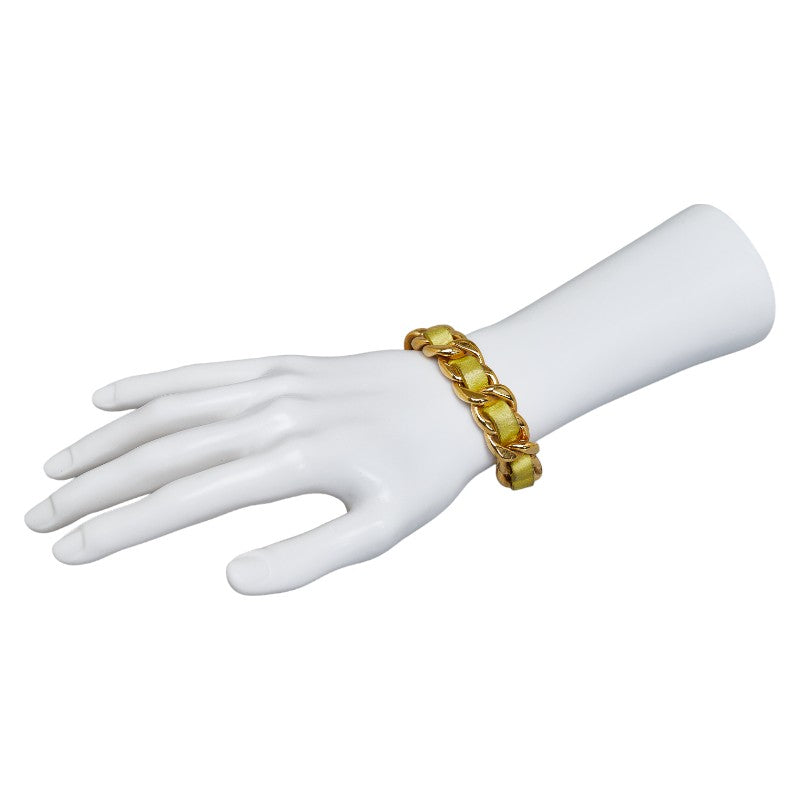 Top Quality Chanel Armband Gold Yellow  Leather  Chanel
