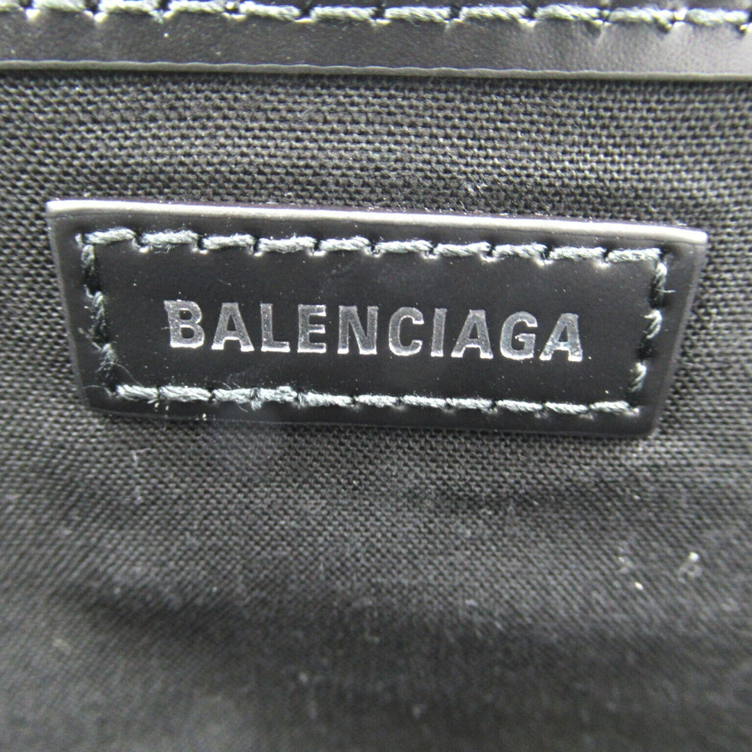 Top Quality Balenciaga Navy Small Cabas Canvas Tote Bag