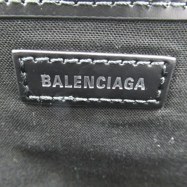 Top Quality Balenciaga Navy Small Cabas Canvas Tote Bag