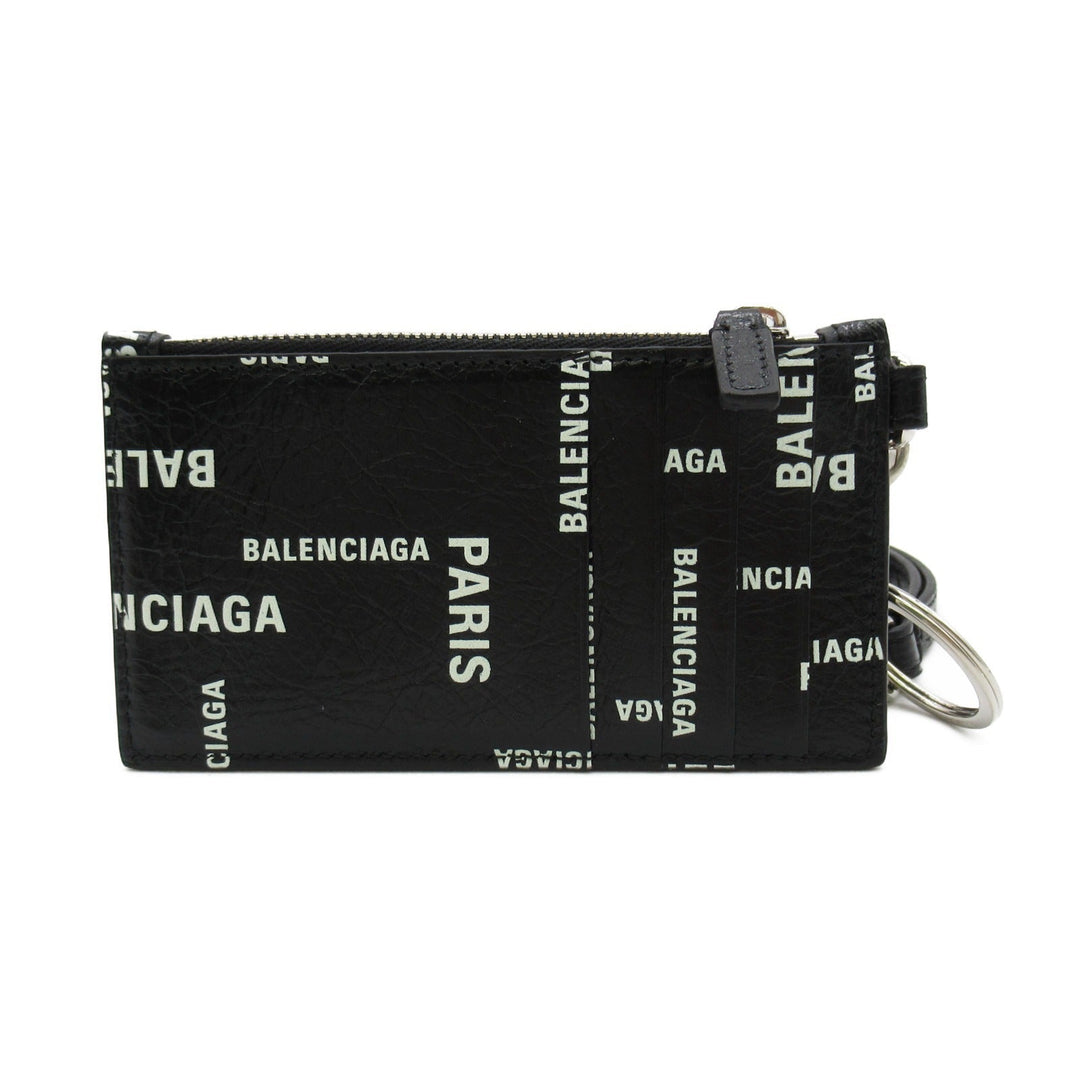 Top Quality Balenciaga Leather Strap Keyring Card Case