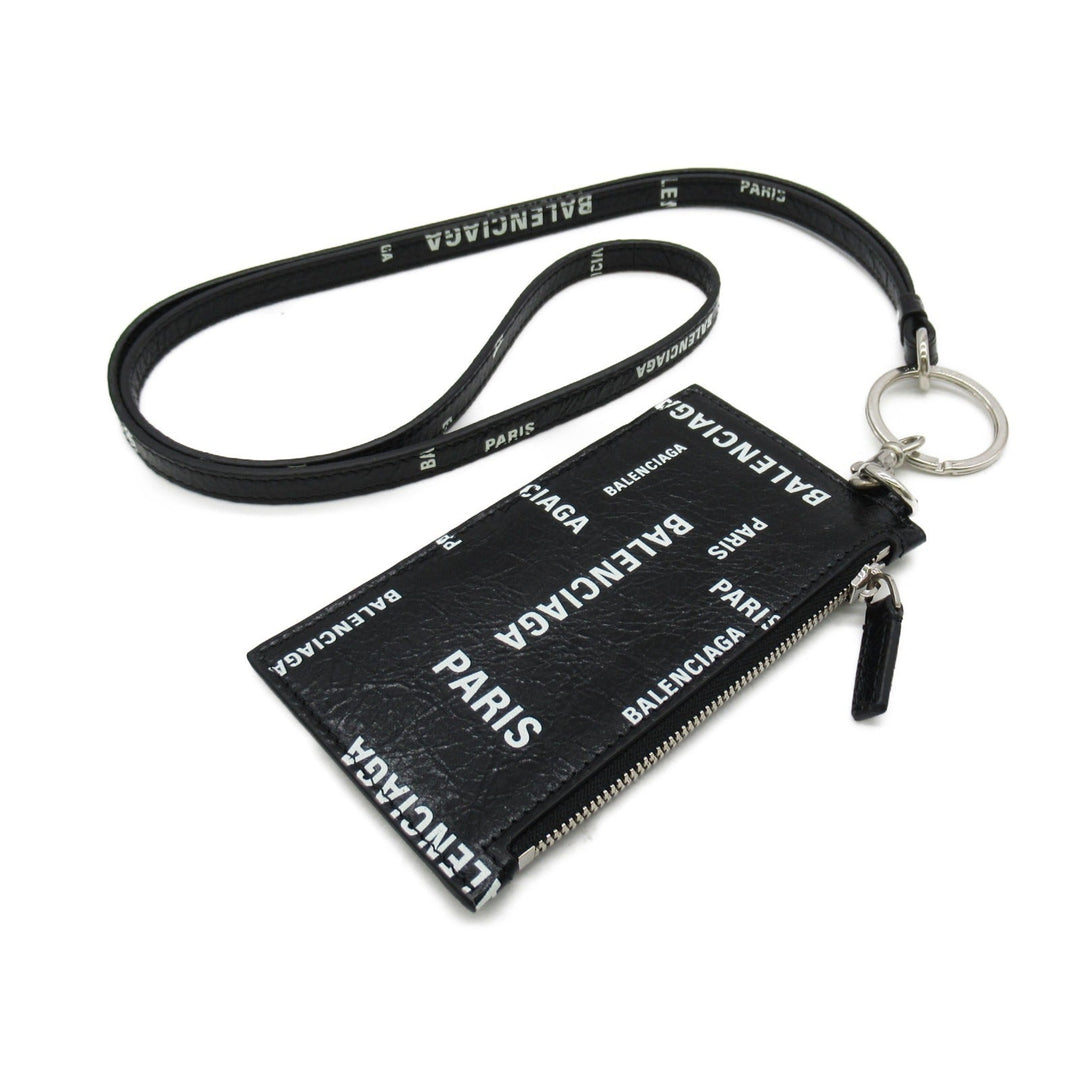 Top Quality Balenciaga Leather Strap Keyring Card Case