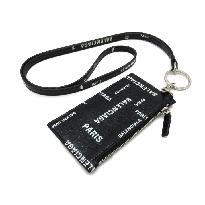 Top Quality Balenciaga Leather Strap Keyring Card Case