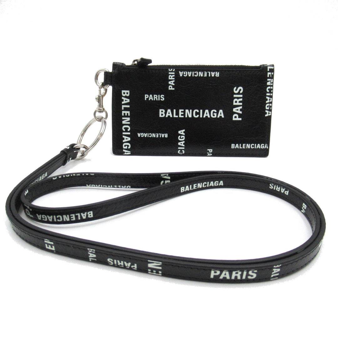 Top Quality Balenciaga Leather Strap Keyring Card Case