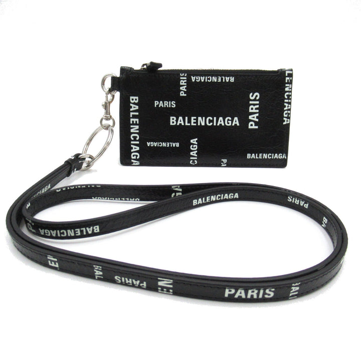 Top Quality Balenciaga Leather Strap Keyring Card Case
