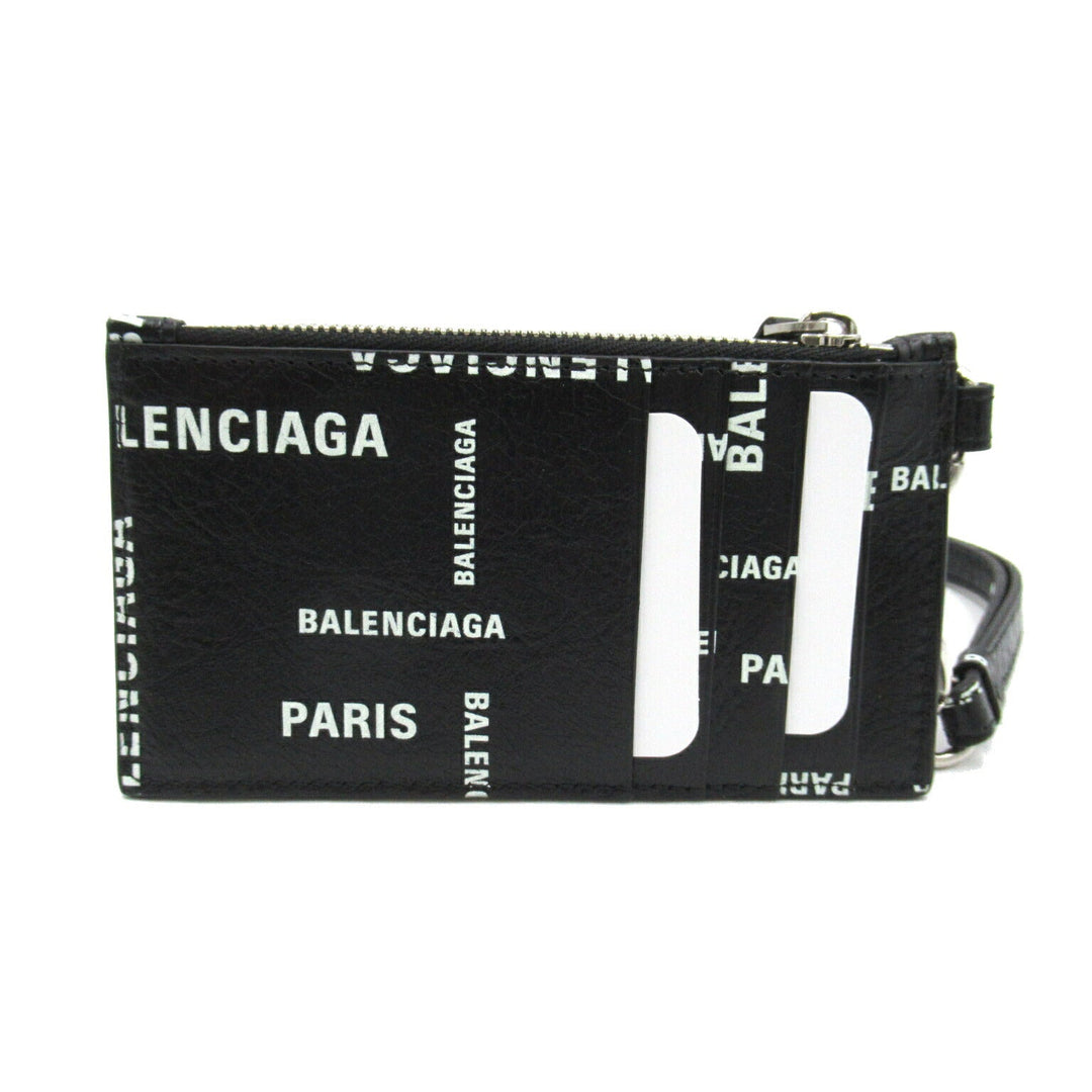 Top Quality Balenciaga Leather Strap Keyring Card Case