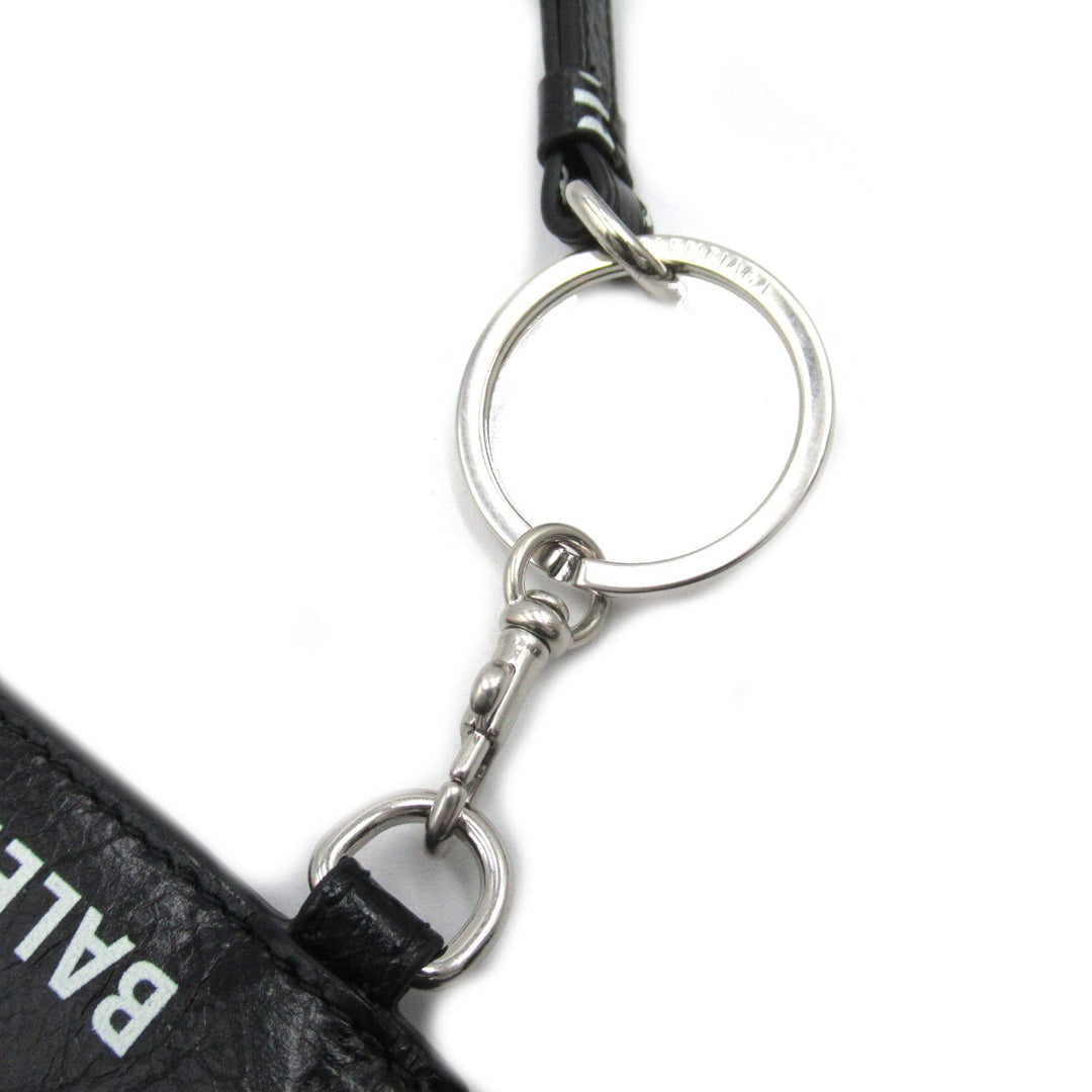 Top Quality Balenciaga Leather Strap Keyring Card Case