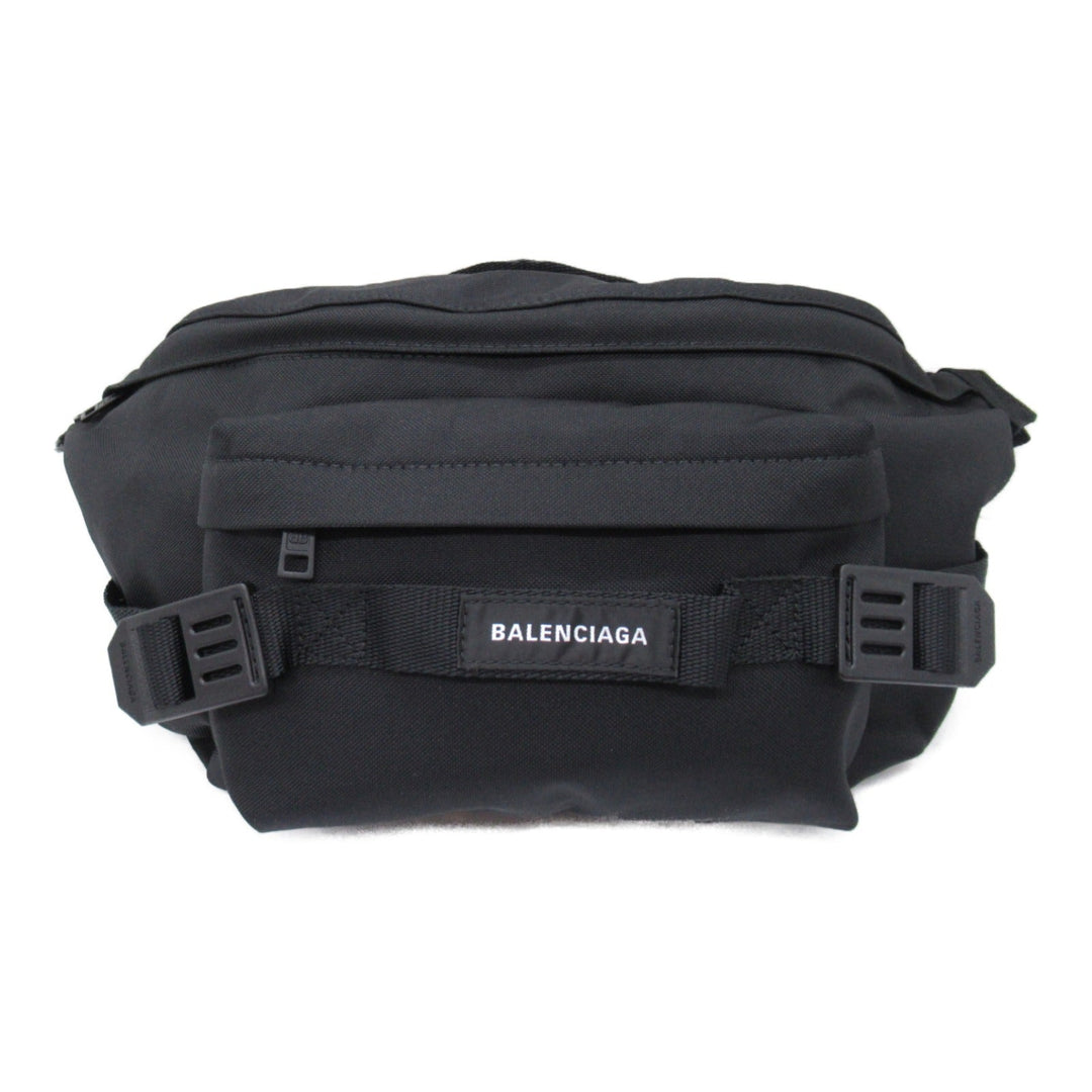Top Quality Balenciaga Nylon Waist Bag Body Bag Black