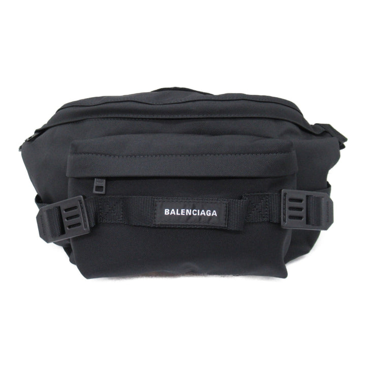 Top Quality Balenciaga Nylon Waist Bag Body Bag Black