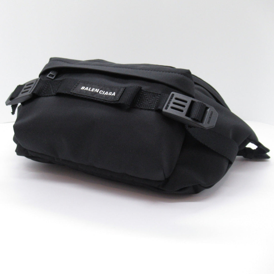 Top Quality Balenciaga Nylon Waist Bag Body Bag Black