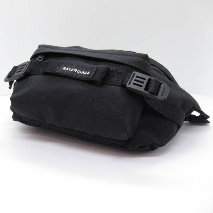 Top Quality Balenciaga Nylon Waist Bag Body Bag Black