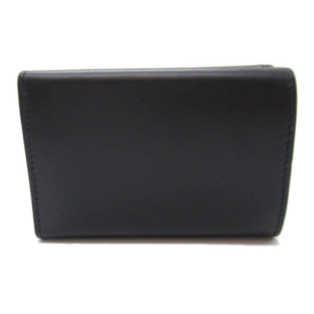 Top Quality Balenciaga Leather Trifold Wallet Black