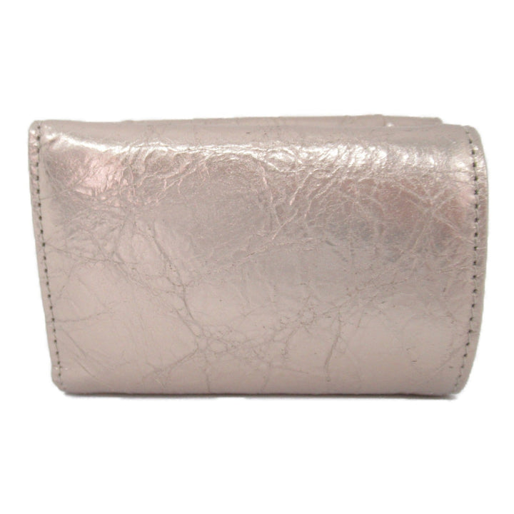 Top Quality Balenciaga Lambskin Trifold Wallet Beige
