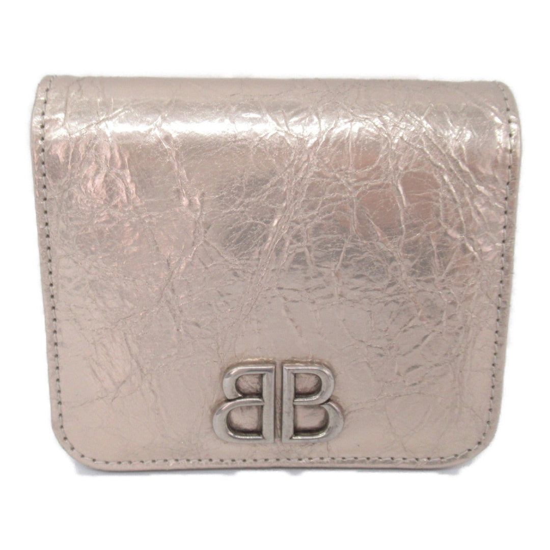 Top Quality Balenciaga Lambskin Bifold Wallet Beige