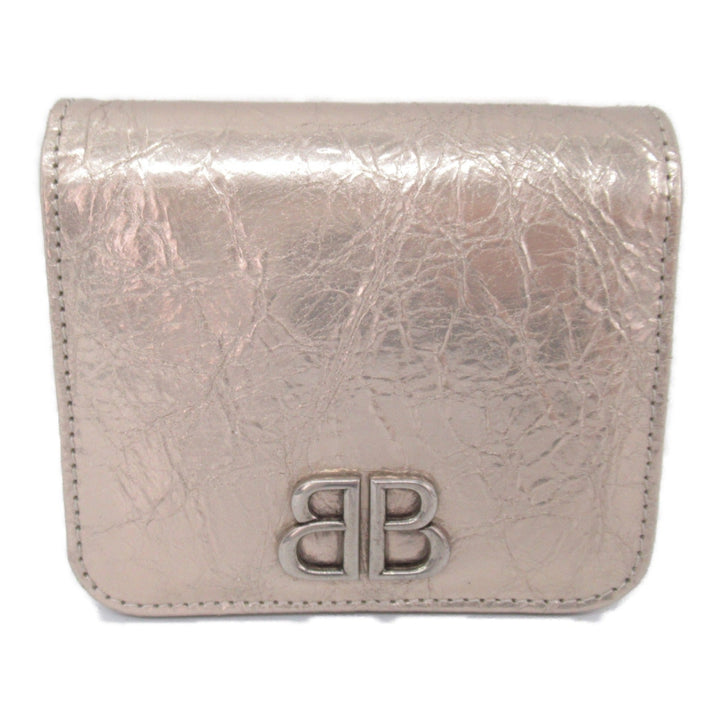 Top Quality Balenciaga Lambskin Bifold Wallet Beige