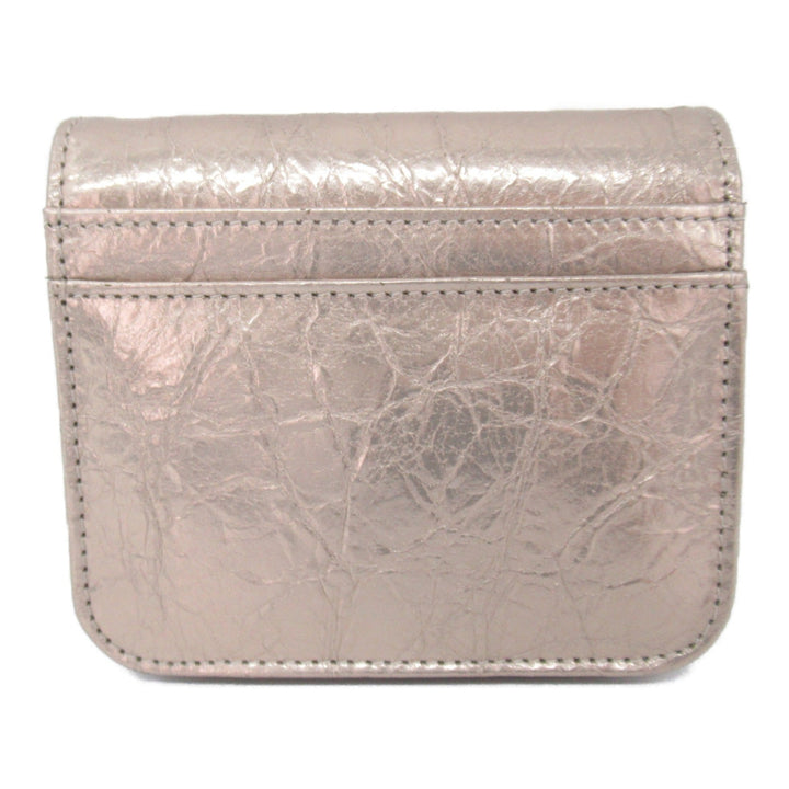 Top Quality Balenciaga Lambskin Bifold Wallet Beige
