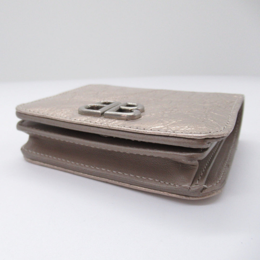 Top Quality Balenciaga Lambskin Bifold Wallet Beige