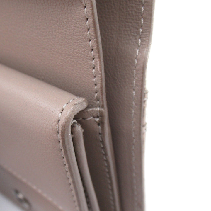 Top Quality Balenciaga Lambskin Bifold Wallet Beige