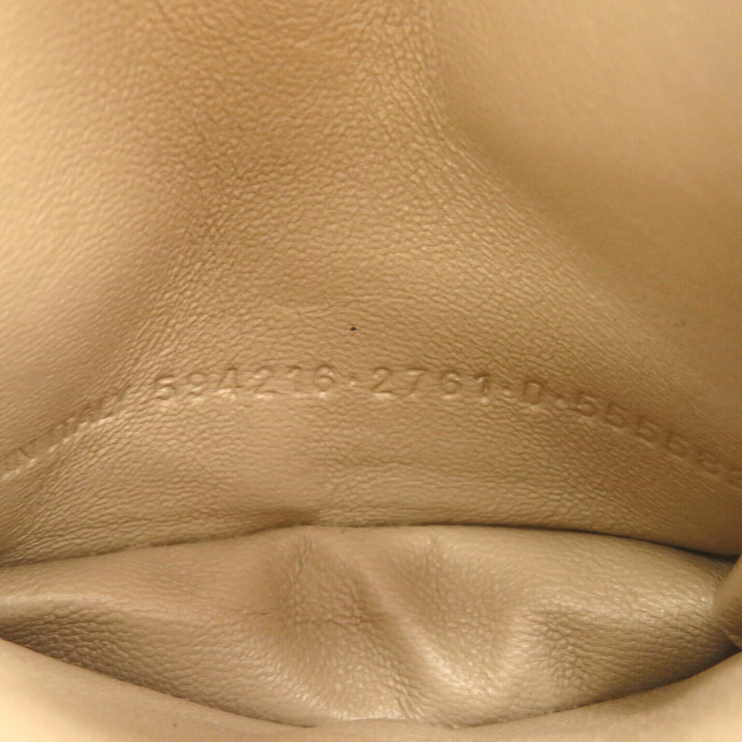 Top Quality Balenciaga Leather Bifold Wallet Beige