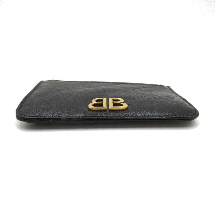 Top Quality Balenciaga Leather Coin Case Black