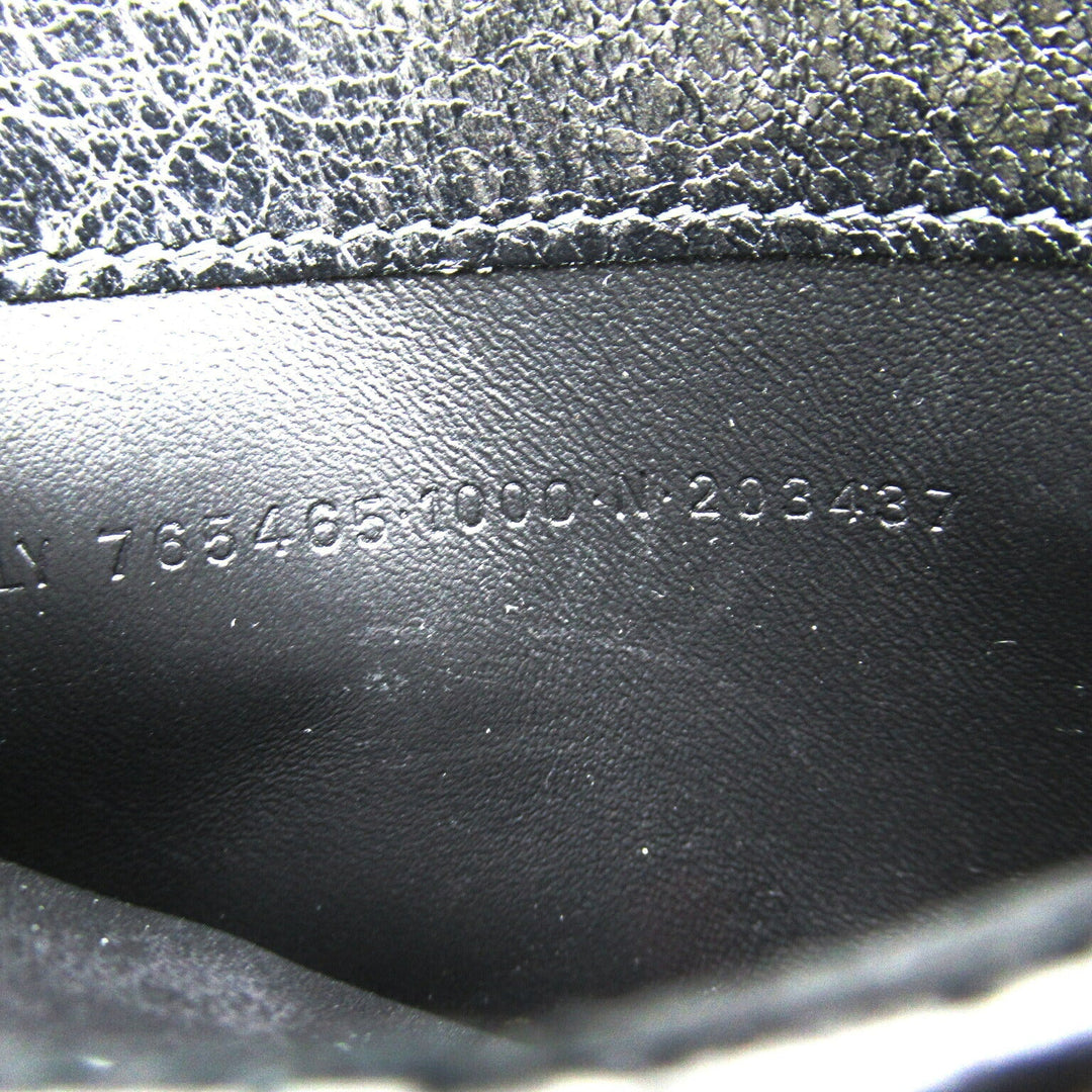 Top Quality Balenciaga Leather Coin Case Black