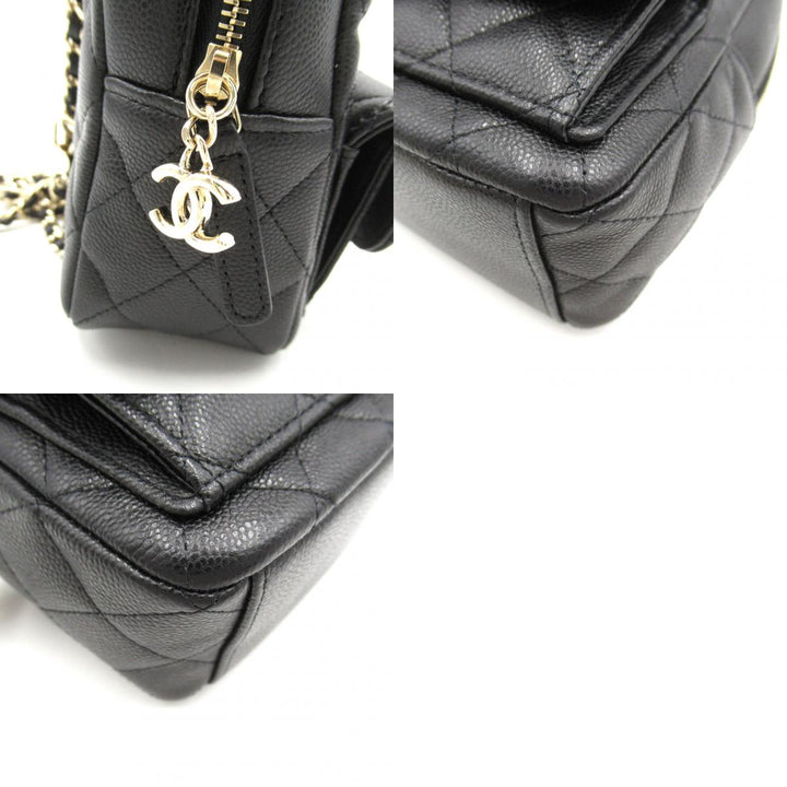 Top Quality Chanel Caviar Skin Matelasse Backpack Black