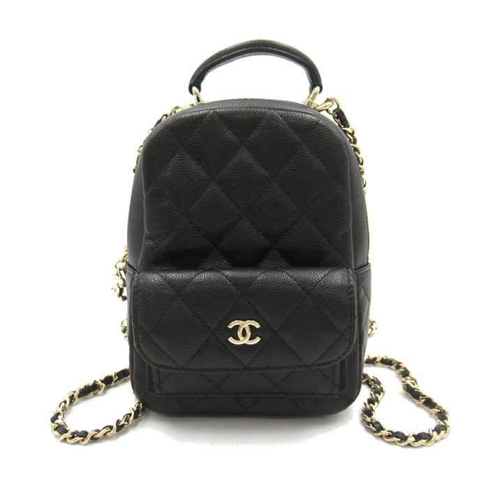 Top Quality Chanel Caviar Skin Matelasse Backpack Black