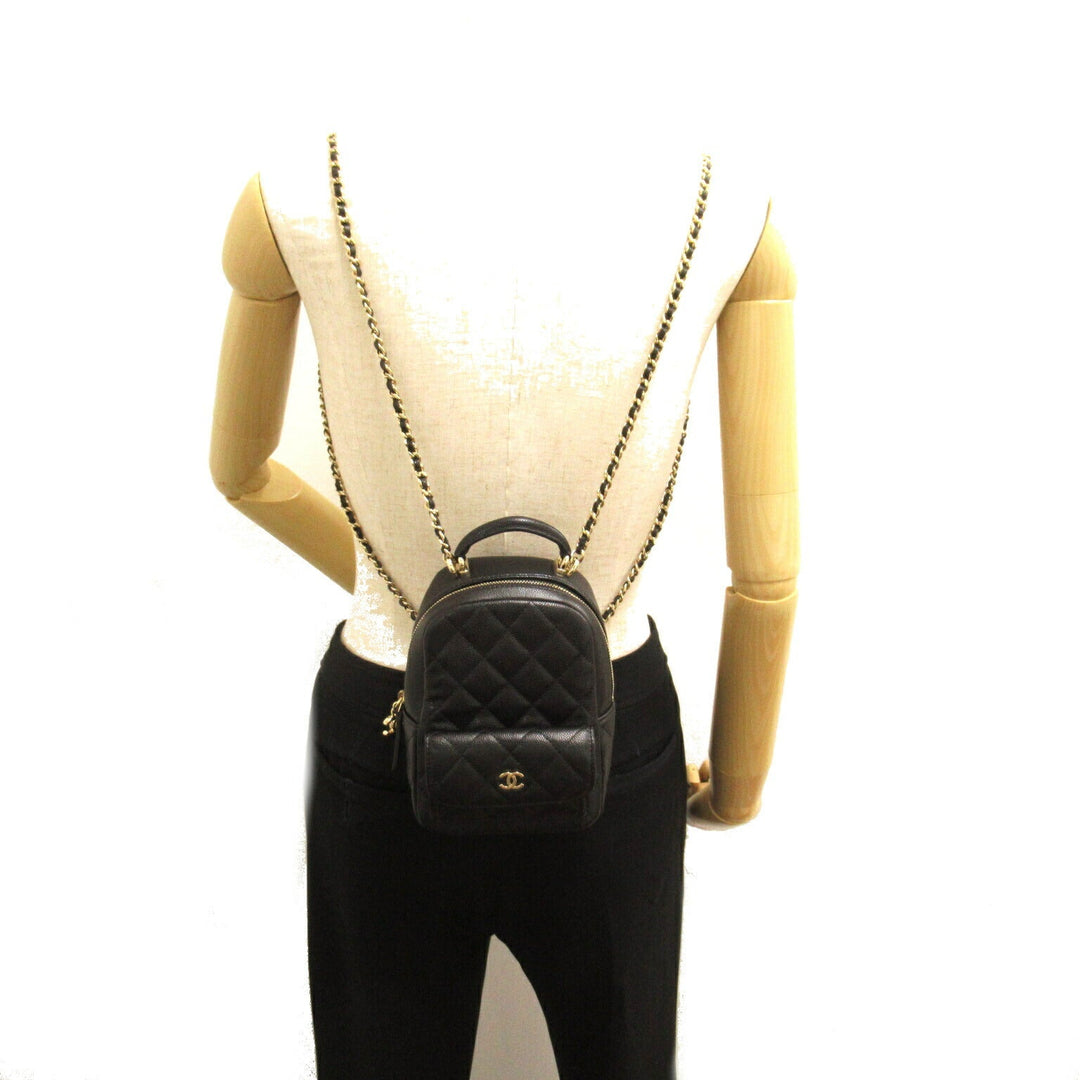 Top Quality Chanel Caviar Skin Matelasse Backpack Black