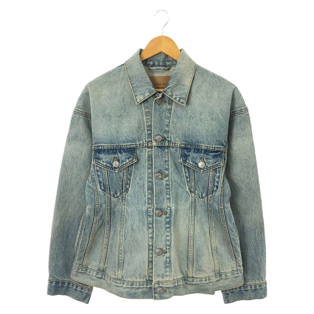 Top Quality Balenciaga Denim Jacket Cotton Blue