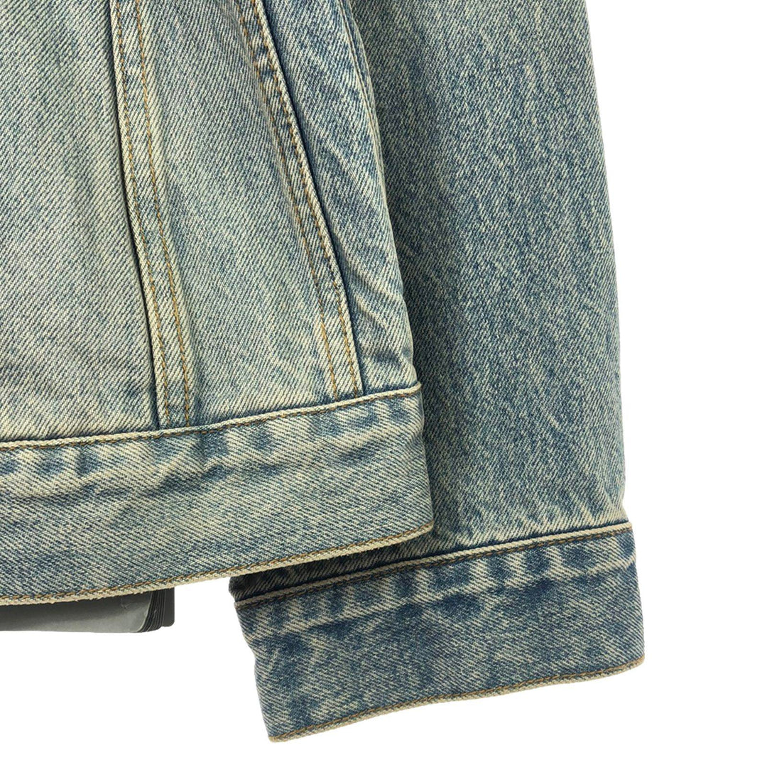 Top Quality Balenciaga Denim Jacket Cotton Blue