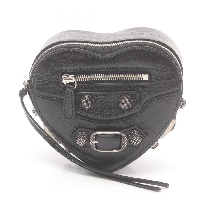 Top Quality Balenciaga Leather Pouch Black