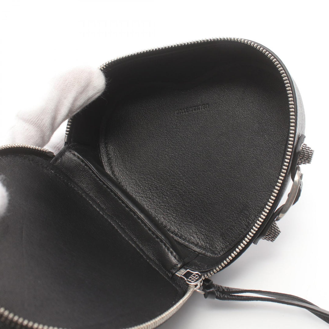 Top Quality Balenciaga Leather Pouch Black